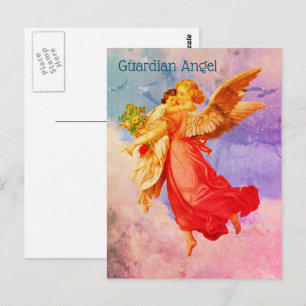 Tarjeta postal Inspiradora para el Ángel de la Gua