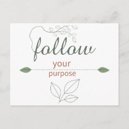 Tarjeta Postal Inspiradora Sigue Tu Propósito