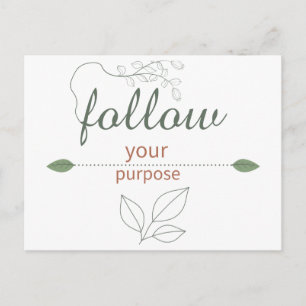 Tarjeta Postal Inspiradora Sigue Tu Propósito