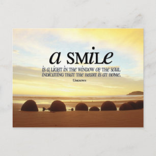 Tarjeta postal Inspiradora sonrisa