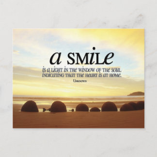 Tarjeta postal Inspiradora sonrisa