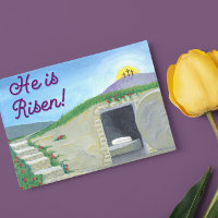 Tarjeta postal Inspiradora vacía de la tumba