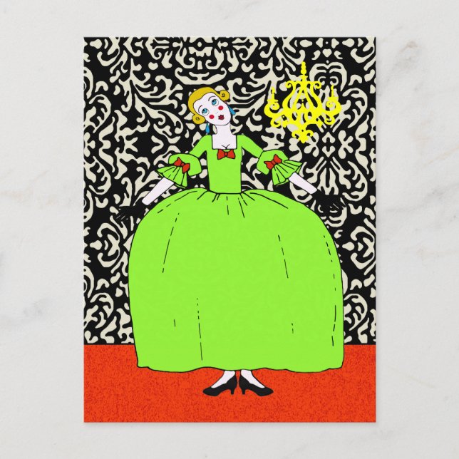 Tarjeta postal / Invitación Fifi ~ CAMBIAR COLOR (Anverso)