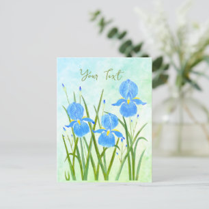 Tarjeta postal Iris Flowers