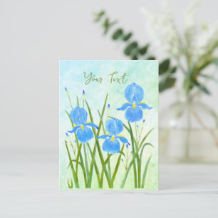 Tarjeta postal Iris Flowers