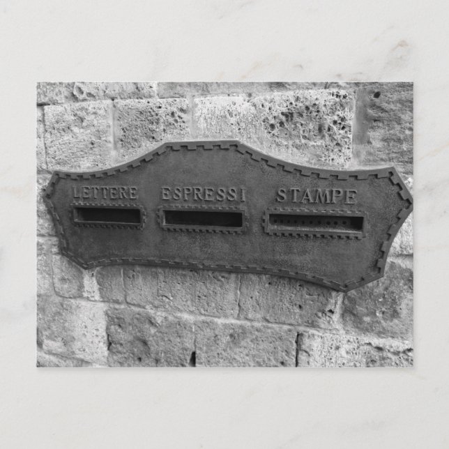 Tarjeta postal italiana (Anverso)