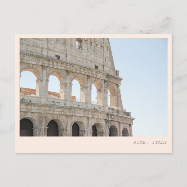 Tarjeta Postal Italiana Coliseo Roma Italia (Anverso)