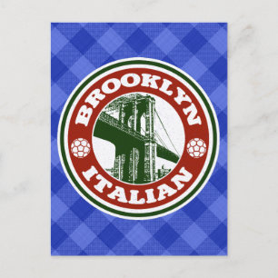 Tarjeta postal italiana de Brooklyn