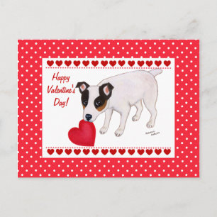 Tarjeta postal Jack Russell Terrier Valentine