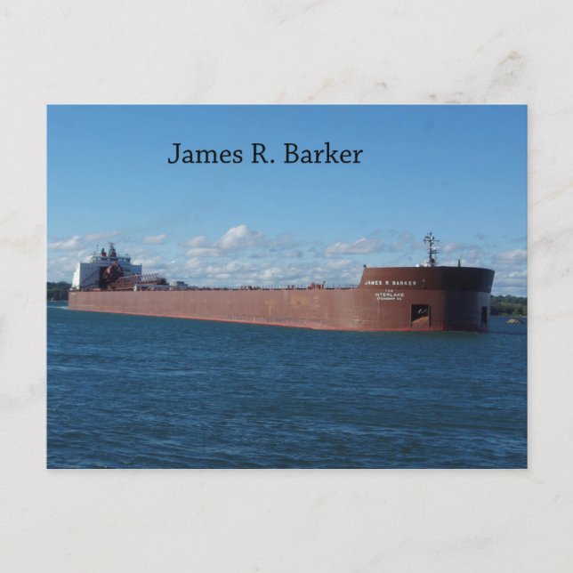 Tarjeta postal James R. Barker (Anverso)