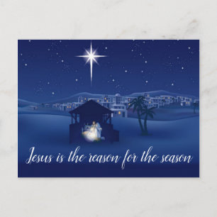 Tarjeta postal Jesús es la razón de la Navidad