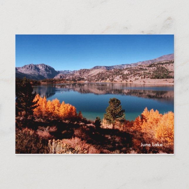 Tarjeta postal June Lake Mammoth Lakes California (Anverso)