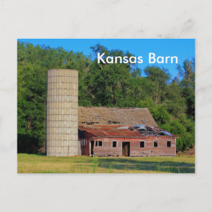 Tarjeta postal Kansas Barn