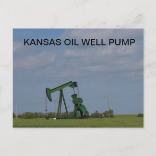 Tarjeta postal KANSAS OIL BIEN BOMBA