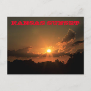Tarjeta postal Kansas Sunset