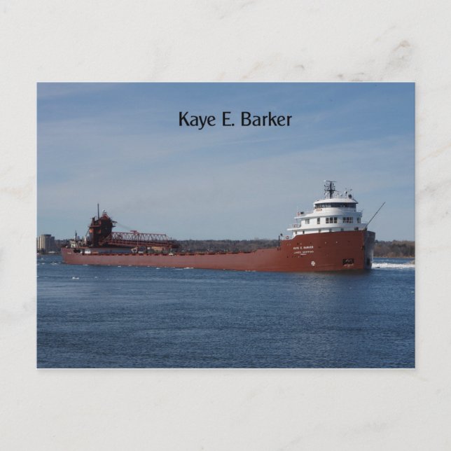 Tarjeta postal Kaye E. Barker (Anverso)