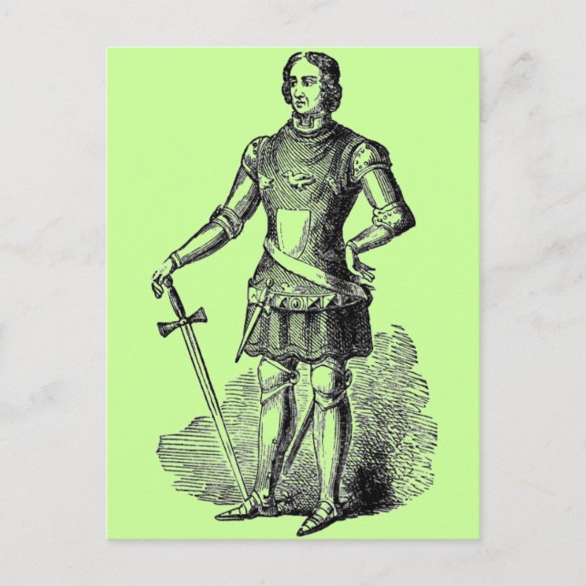 Tarjeta postal Knight (Anverso)
