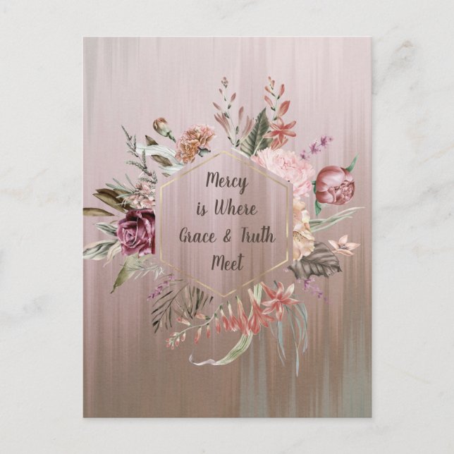 Tarjeta postal La misericordia es donde se encuent (Anverso)