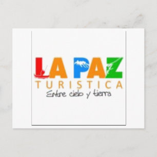 Tarjeta postal La Paz entre cielo y tierra