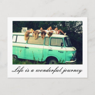 Tarjeta postal - La vida es un viaje maravilloso