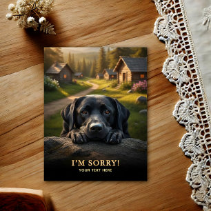 Tarjeta postal Labrador Retriever Lo siento