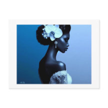 Tarjeta Postal Lady Blue
