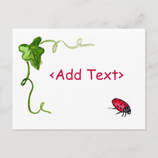 Tarjeta postal Lady Bug (Anverso)
