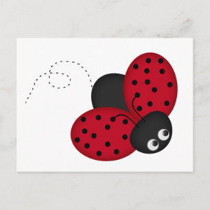 Tarjeta postal Lady Bug Luck