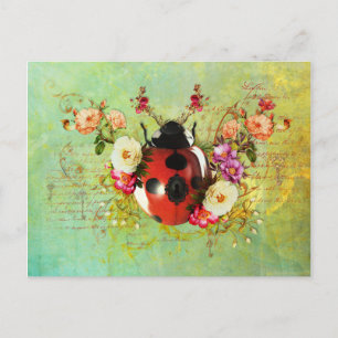 Tarjeta postal Ladybug Luck