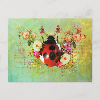 Tarjeta postal Ladybug Luck
