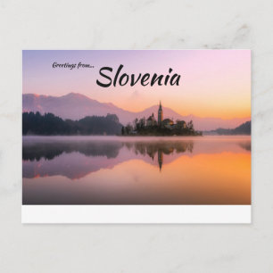 Tarjeta postal Lake Bled Eslovenia