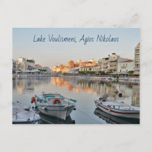 Tarjeta postal Lake Voulismeni Agios Nikolaos