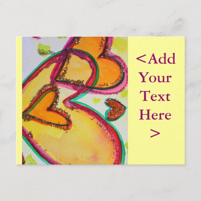 Tarjeta postal Laugh Hearts Connect (Anverso)