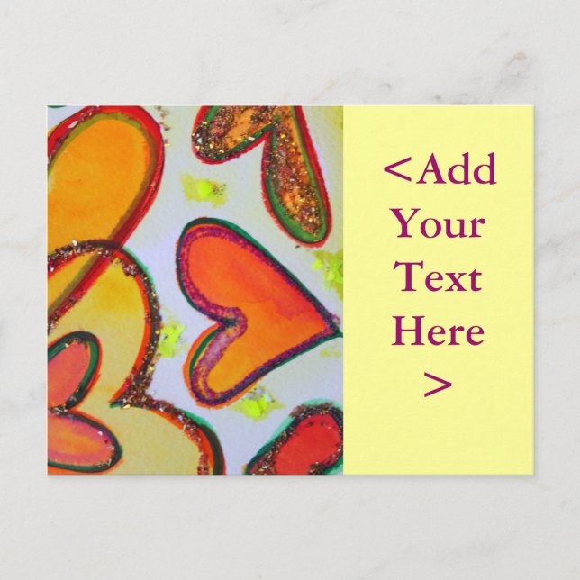 Tarjeta postal Laugh Hearts Garden (Anverso)