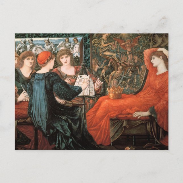 Tarjeta postal Laus Veneris de Sir Edward Burne-Jo (Anverso)