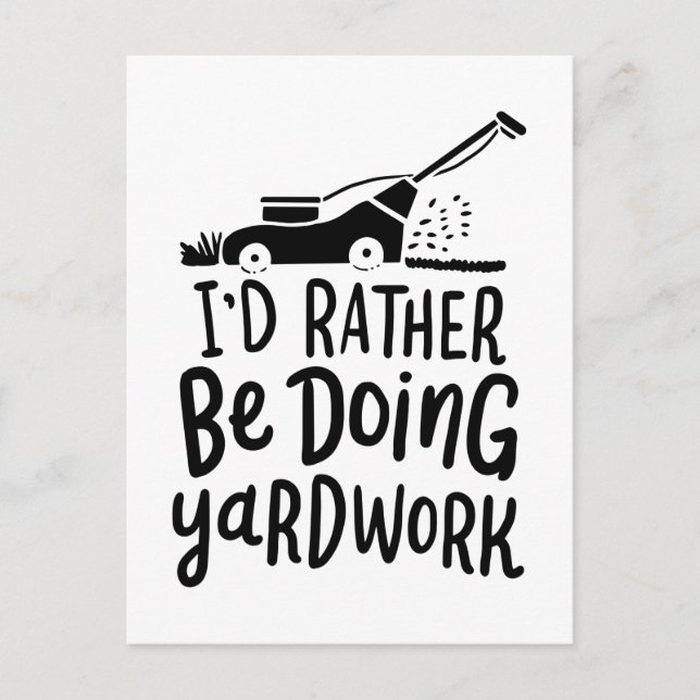 Tarjeta postal Lawn Mower (Anverso)