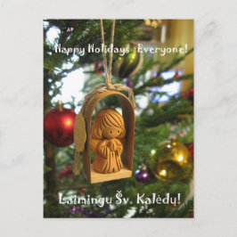 Tarjeta postal lituana de los angeles de vacacione