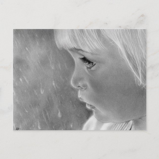 Tarjeta postal Lluvia vete (Anverso)