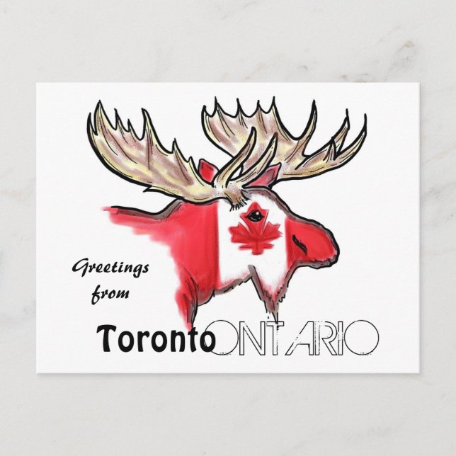 Tarjeta postal local de Toronto Ontario Canadá (Anverso)