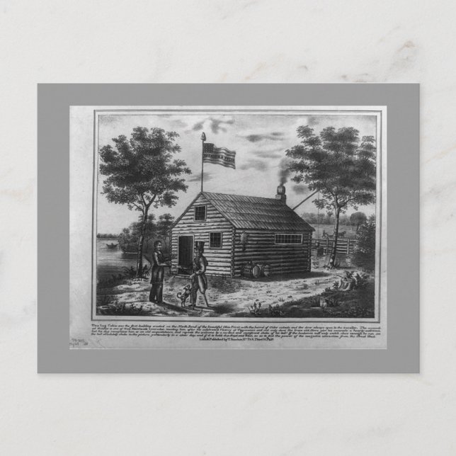 Tarjeta postal Log Cabin & Hard Cider (Anverso)