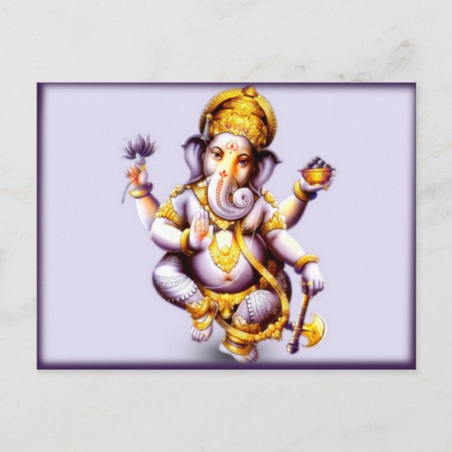 Tarjeta postal Lord Ganesha (Anverso)
