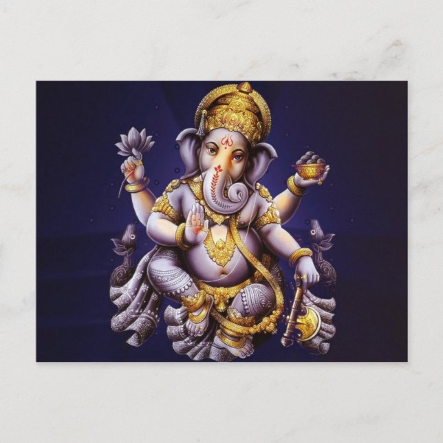 Tarjeta postal Lord Ganesha (Anverso)