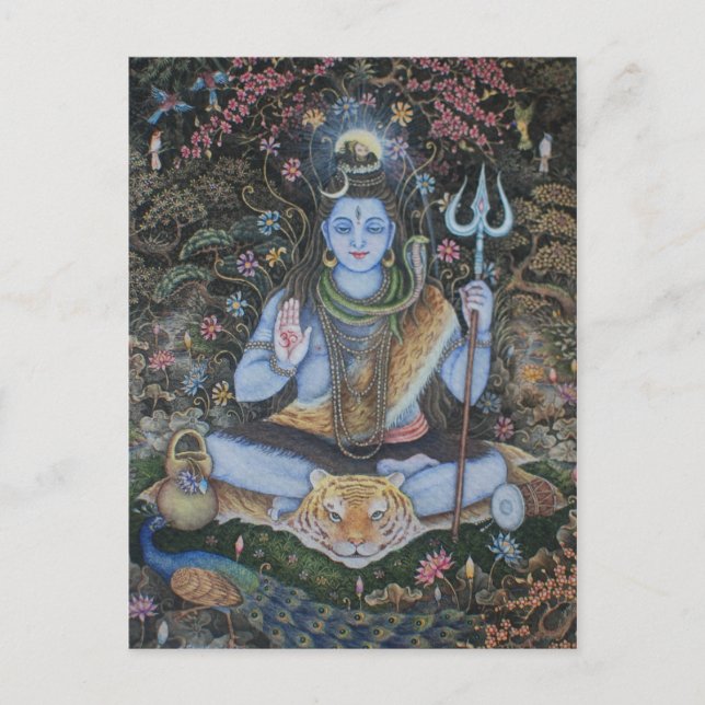 Tarjeta postal Lord Shiva (Anverso)