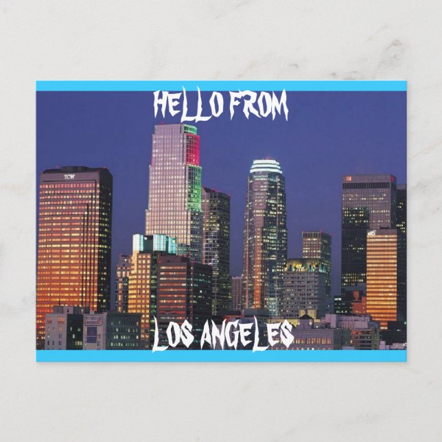 Tarjeta postal LOS ANGELES (Anverso)
