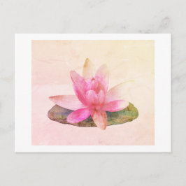 TARJETA POSTAL : LOTUS ROSA