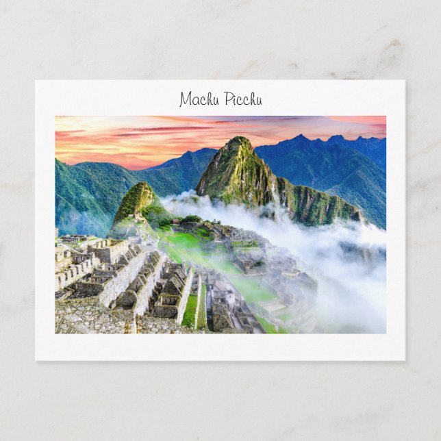 Tarjeta postal Machu Picchu (Anverso)