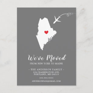 Tarjeta postal MAINE del estado de la Invitación m