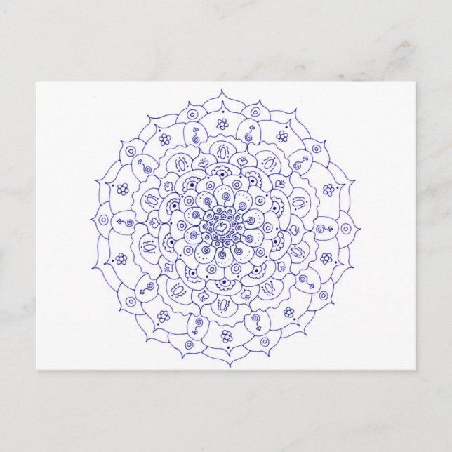Tarjeta postal Mandala 7 (Anverso)