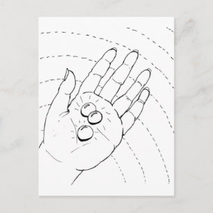 Tarjeta postal - mano con joyas