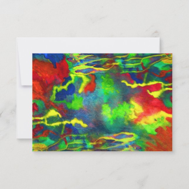 Tarjeta postal "Mareas de coral" (Anverso)